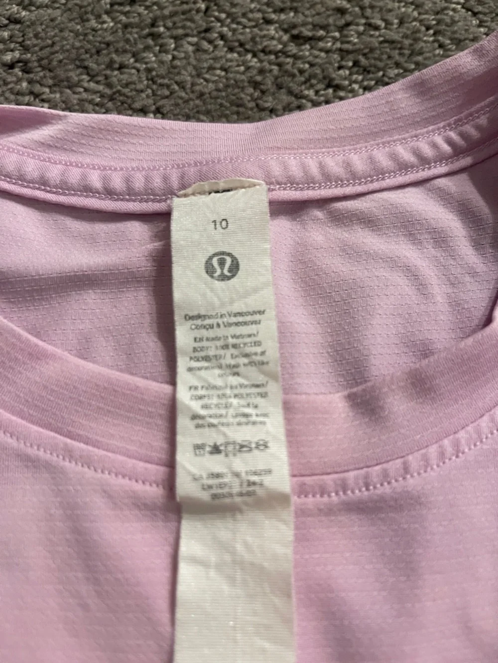 Lululemon Light Pink Women's Sleeveless Tank Top - Picture 2 of 4